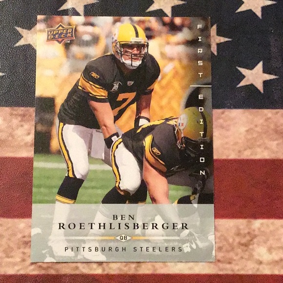 upper deck Other - Ben Roethlisberger 2008 upper deck NFL football card, Pittsburg Steelers.